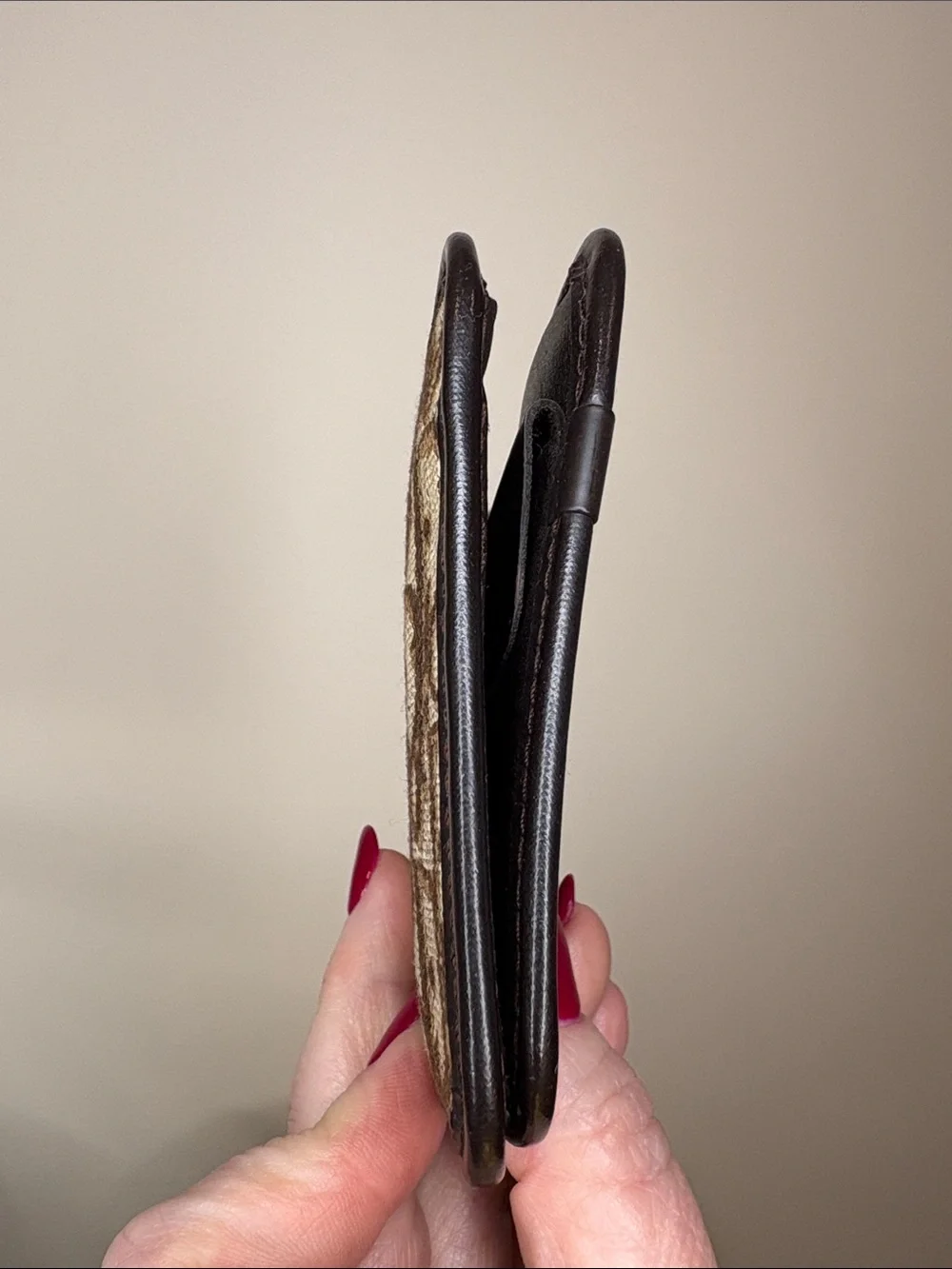 Christian Dior vintage brown wallet Trotter Oblique print